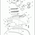 FLTRX 1KHM ROAD GLIDE (2016) CONSOLE, FUEL TANK -  FLHTCU, FLHTCUL, FLHTK, FLHTKL, FL...
