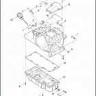 FLHTCU TC 1KSL ULTRA CLASSIC TWIN-COOLED (2014) TRANSMISSION HOUSING, TOP COVER & OIL PAN