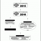 XL883N 4LE2 IRON 883 (2016) Лейбл предостережения