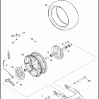 FLTRUSE 1TAN CVO ROAD GLIDE (2015) Колесо заднее