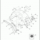 FLSTF 1BX5 FAT BOY (2015) FENDERS & SUPPORTS, REAR - FLSTF & FLSTFB
