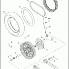 XL1200V 1LF3 SEVENTY-TWO (2014) WHEELS, REAR, LACED - 1200C / CB / CP / V / X
