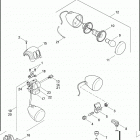 FLD 103 1GZM DYNA SWITCHBACK (2015) SWITCHES, HANDLEBAR AND TURN SIGNALS, LEFT, FRONT