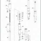 FLSTNSE 1TF9 CVO SOFTAIL DELUXE (2014) FORK, FRONT