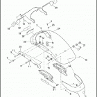 XL883N 4LE2 IRON 883 (2014) FENDERS, REAR - 883N / 1200V / X (ALL EXCEPT CANADA)