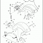 FLHX 1KBM STREET GLIDE (2014) FENDERS, REAR