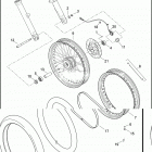 XL1200V 1LF3 SEVENTY-TWO (2014) WHEELS, FRONT, LACED - 1200C / CB / CP / V / X