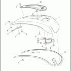 FLSTNSE 1TF9 CVO SOFTAIL DELUXE (2014) CONSOLE, FUEL TANK