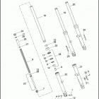 XL883L 4CR2 SUPERLOW (2015) FORK, FRONT - 883L / R, 1200C / CA / CB / CP / T / V / X