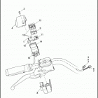 FLSTNSE 1TF9 CVO SOFTAIL DELUXE (2014) SWITCHES, HANDLEBAR AND TURN SIGNALS, RIGHT, FRONT