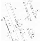 XL883N 4LE2 IRON 883 (2014) FORK, FRONT - 883N