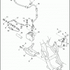 XL883L 4CR2 SUPERLOW (2015) BRAKE LINES, REAR - ABS