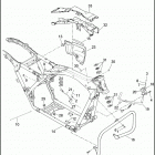 FLHRSE 1PG8 CVO ROAD KING (2014) FRAME & JIFFY STAND