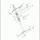 XL883L 4CR2 SUPERLOW (2014) FORK BRACKETS, FRONT