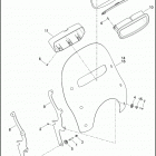 FLHRSE5 1PG8 CVO ROAD KING (2013) Стекло ветровое