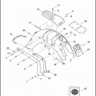 FLSTN 1JD5 SOFTAIL DELUXE (2014) FENDERS & SUPPORTS, REAR  - FLSTN