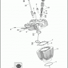 FLHRSE 1PG8 CVO ROAD KING (2014) CYLINDERS, HEADS & VALVES - TWIN CAM 110&trade;