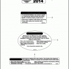 FLD 1GZ4 DYNA SWITCHBACK (2014) Лейбл предостережения