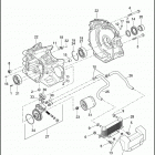 FLHRSE 1PG8 CVO ROAD KING (2014) CRANKCASE, ENGINE OIL FILTER & COOLER - TWIN CAM 110&tra...
