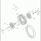 FLHTCUTG 1MAL TRI GLIDE ULTRA CLASSIC (2014) Колеса перед