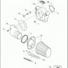 FLHRSE 1PG8 CVO ROAD KING (2014) AIR CLEANER - TWIN CAM 110&trade;