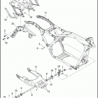 FLHTP 1FMM ELECTRA GLIDE STANDARD POLICE (2014) FRAME & FORK, REAR & TOUR-PAK SUPPORT