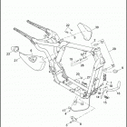 XL883L 4CR2 SUPERLOW (2014) FRAME & JIFFY STAND