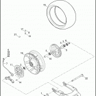 FLHRSE 1PG8 CVO ROAD KING (2014) Колесо заднее