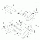 FXST 1BVV SOFTAIL STANDARD (2014) EXHAUST SYSTEM - FLSTC  & FXST