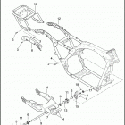 FLHTP 1FMM ELECTRA GLIDE STANDARD POLICE (2013) FRAME & FORK, REAR & LUGGAGE RACK