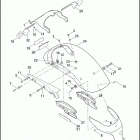 XL883N 4LE2 IRON 883 (2013) FENDERS, REAR - 883N / 1200V / X (ALL EXCEPT CANADA)