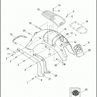 FLSTN 1JD5 SOFTAIL DELUXE (2013) FENDERS & SUPPORTS, REAR  - FLSTN