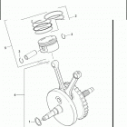 FLHRSE5 1PG8 CVO ROAD KING (2013) PISTONS & FLYWHEEL ASSEMBLY - TWIN CAM 110 ™
