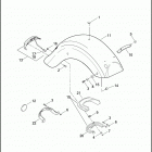 FLHTP 1FMM ELECTRA GLIDE STANDARD POLICE (2013) FENDERS, REAR