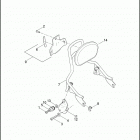 FLHRSE5 1PG8 CVO ROAD KING (2013) BACKREST, PASSENGER