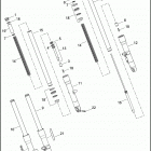FLD 1GZ4 DYNA SWITCHBACK (2013) FORK, FRONT - FLD
