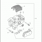 FLHTP 1FMM ELECTRA GLIDE STANDARD POLICE (2013) BRAKE CALIPER, FRONT