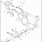 FLHTC 1FFM ELECTRA GLIDE CLASSIC (2013) FRAME & FORK, REAR & LUGGAGE RACK