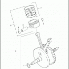 FXDWG 1GP4 DYNA WIDE GLIDE (2013) PISTONS & FLYWHEEL ASSEMBLY - TWIN CAM 96 ™