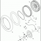 FXDBP 103 1VAM DYNA STREET BOB (H-D1) (2013) WHEEL, FRONT, LACED