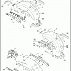 FXDWG 103 1GPM DYNA WIDE GLIDE (2013) FENDERS, REAR - FXDB, FXDBA, FXDBP, FXDF & FXDWG