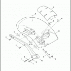 FXSB 1BF5 SOFTAIL BREAKOUT (2013) FENDERS & SUPPORTS, REAR - FXSB