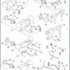 FLHTC 1FFM ELECTRA GLIDE CLASSIC (2013) TAIL LAMP & TURN SIGNALS, REAR