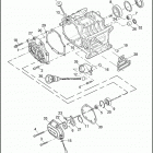 FXDC 1GV4 DYNA SUPER GLIDE CUSTOM (2013) TRANSMISSION BEARINGS & COVERS