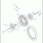 FLHTCUTG 1MAM TRI GLIDE ULTRA CLASSIC (2013) Колеса перед