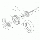 FLHTP 1FMM ELECTRA GLIDE STANDARD POLICE (2013) Колесо заднее