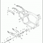 FLTRXSE2 1TC8 CVO ROAD GLIDE (2013) FRAME & FORK, REAR