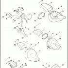 FXS 1JP5 BLACKLINE (2013) SEATS - FXSB, FLS, FLSTC, FLSTF, FLSTFB & FLSTN