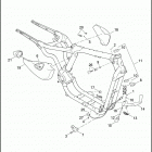 XL883L 4CR2 SUPERLOW (2013) FRAME & JIFFY STAND - 883L / N / R, 1200C / CA / CB / CP...