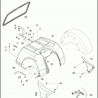 FLHTCUTG 1MAM TRI GLIDE ULTRA CLASSIC (2013) BODY ASSEMBLY & SIDE COVERS